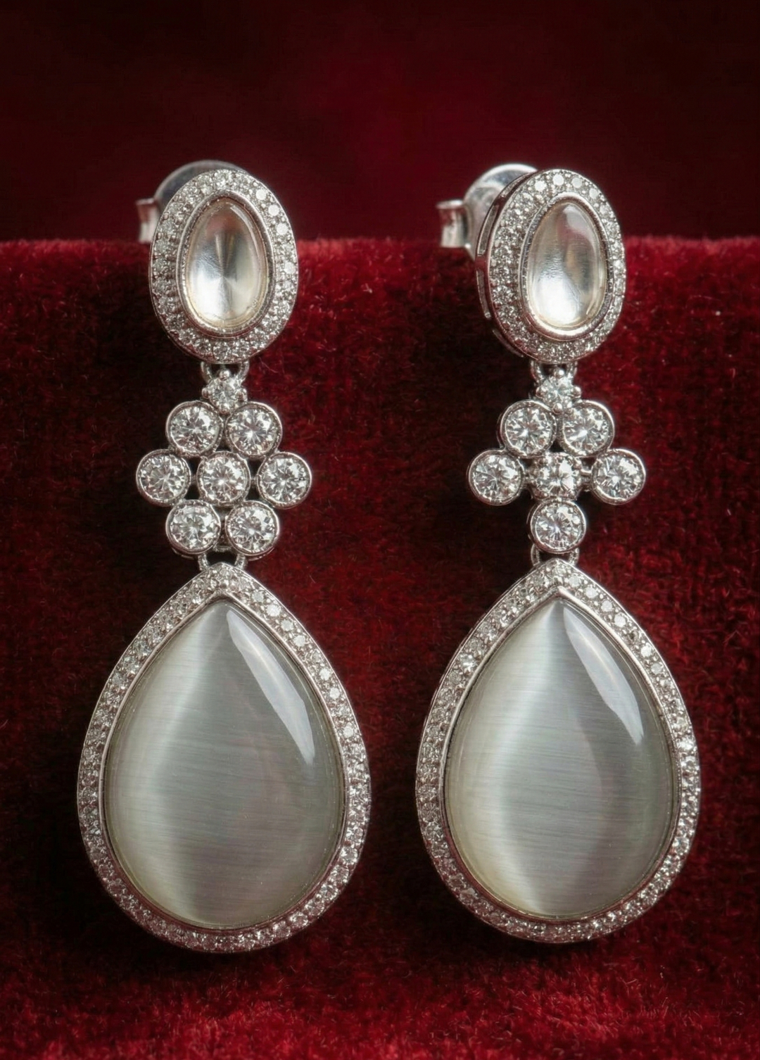 Ivory Crystal Cascade Set