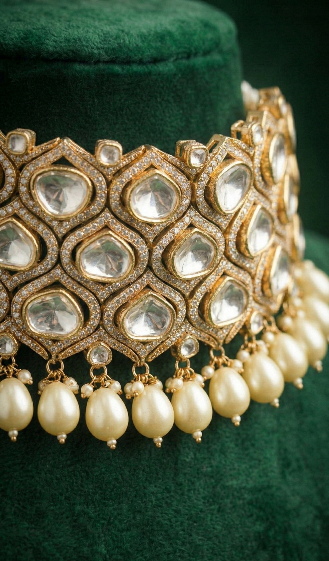 Antique Pearl Kundan Set