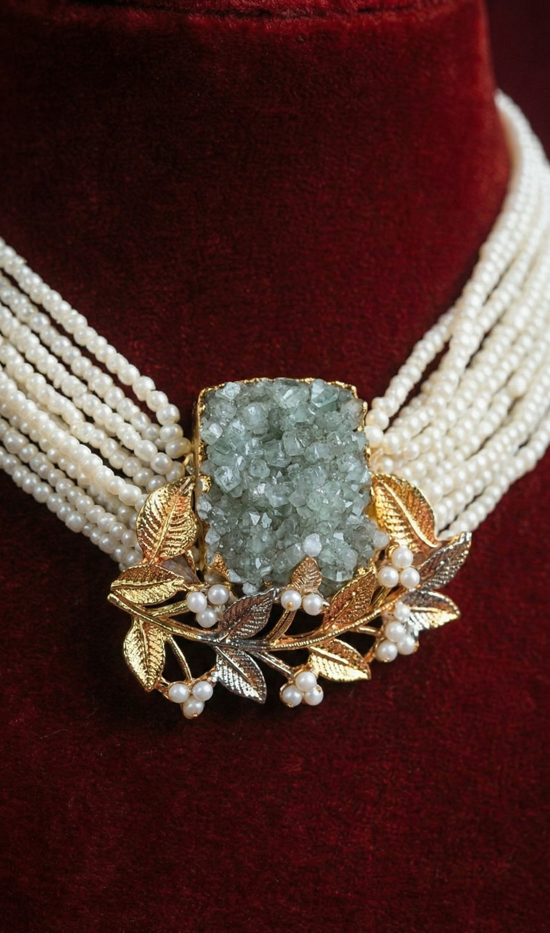 Druzy Pearl Botanical Set