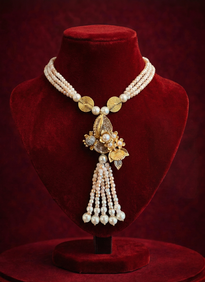 Tassel Pearl Necklace