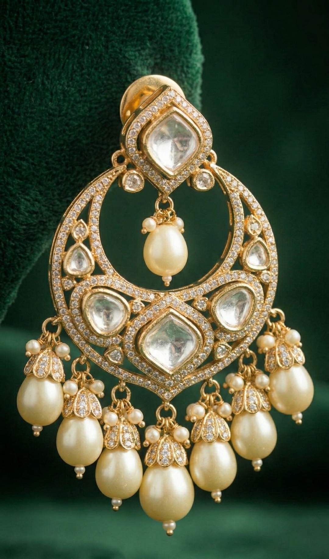 Antique Pearl Kundan Set